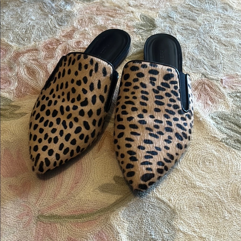 jenni kayne pony hair leopard print slides